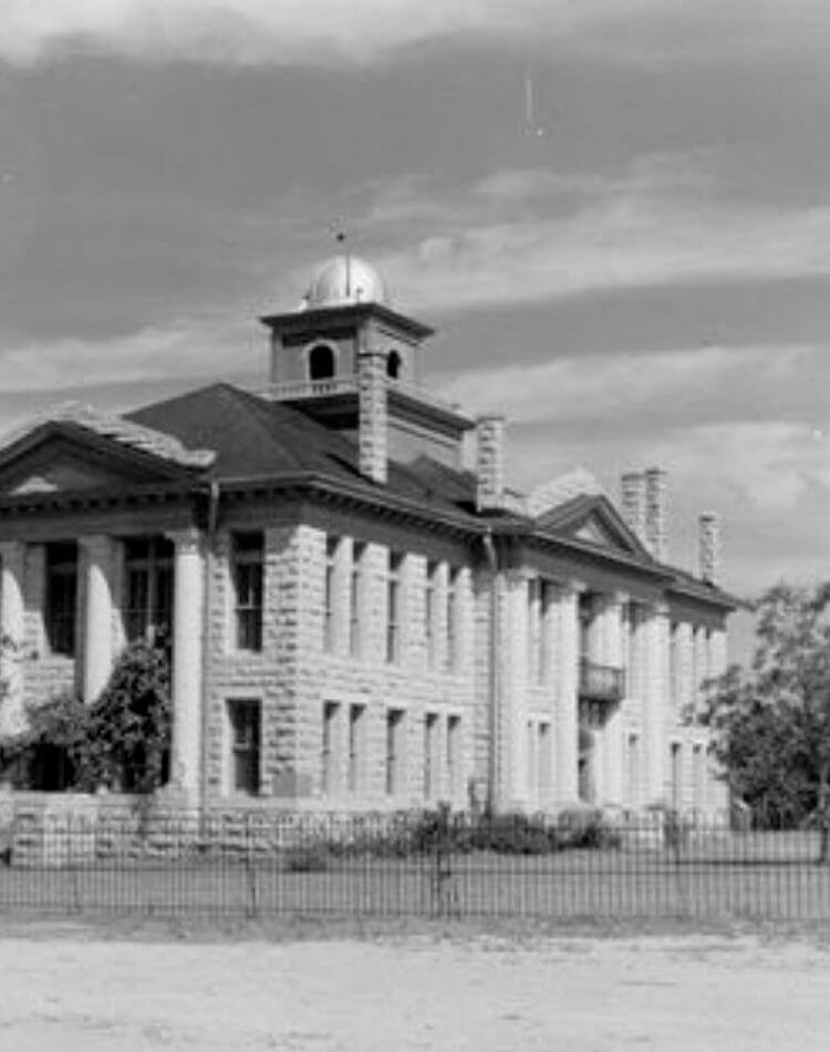 Johnson City Courthouse old photo
